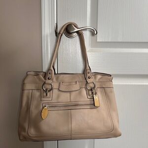 Coach Penelope Leather Shoulder Bag Pink Lining F14682